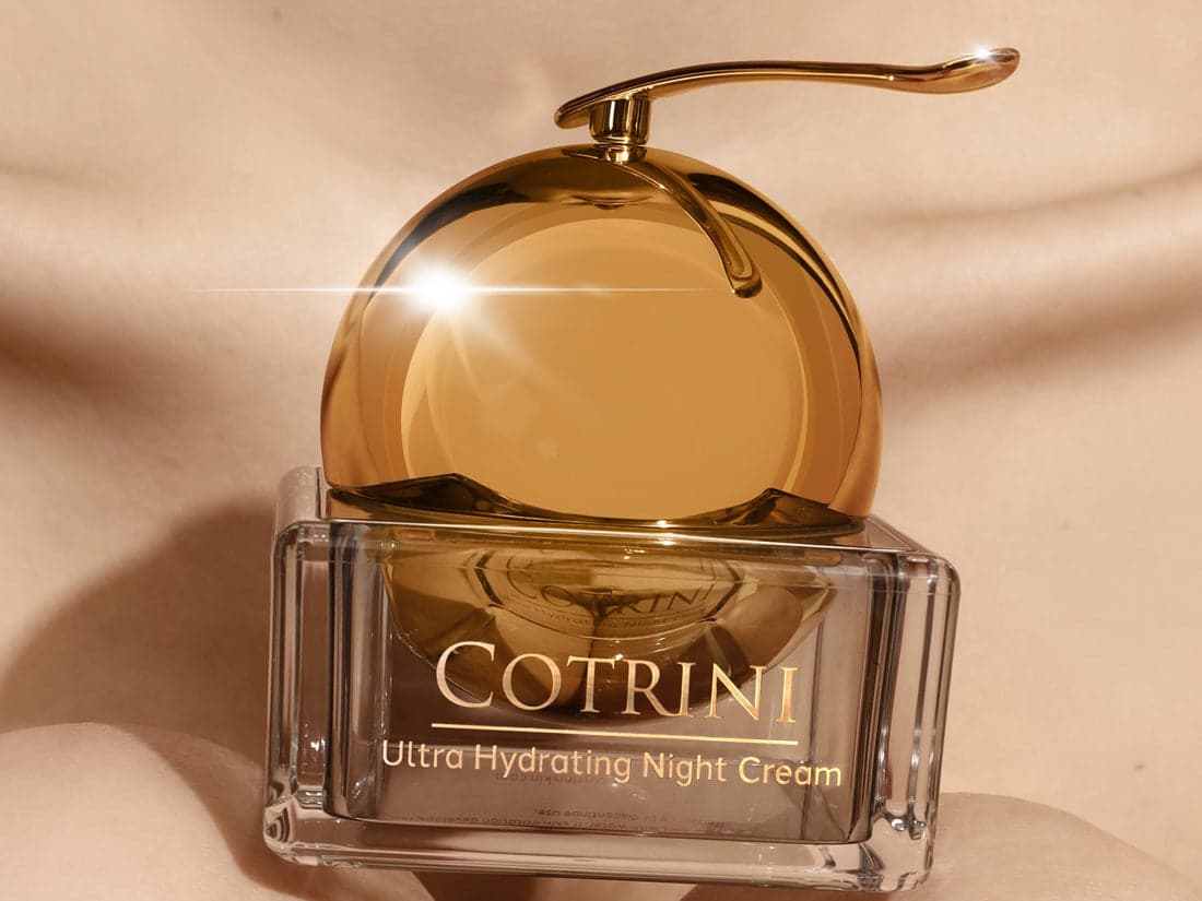 Cotrini Ultra Hydrating Night Cream jar on a white background