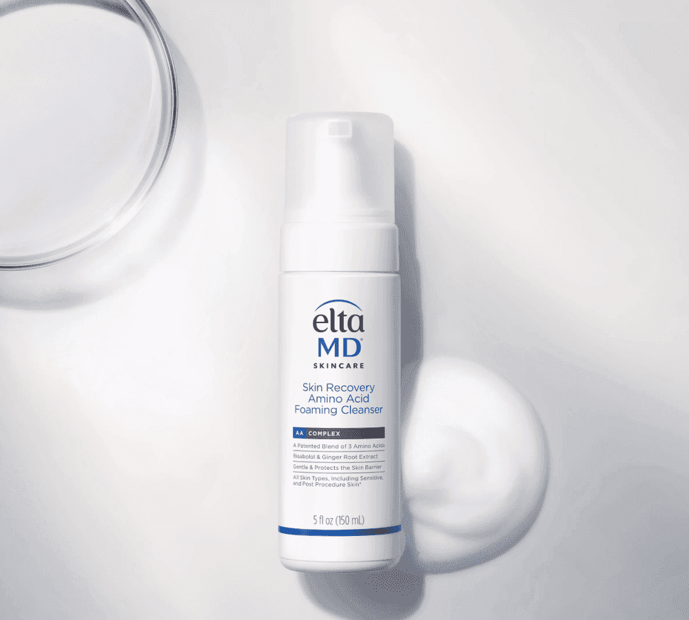EltaMD Skin Recovery Amino Acid Foaming Cleanser bottle.
